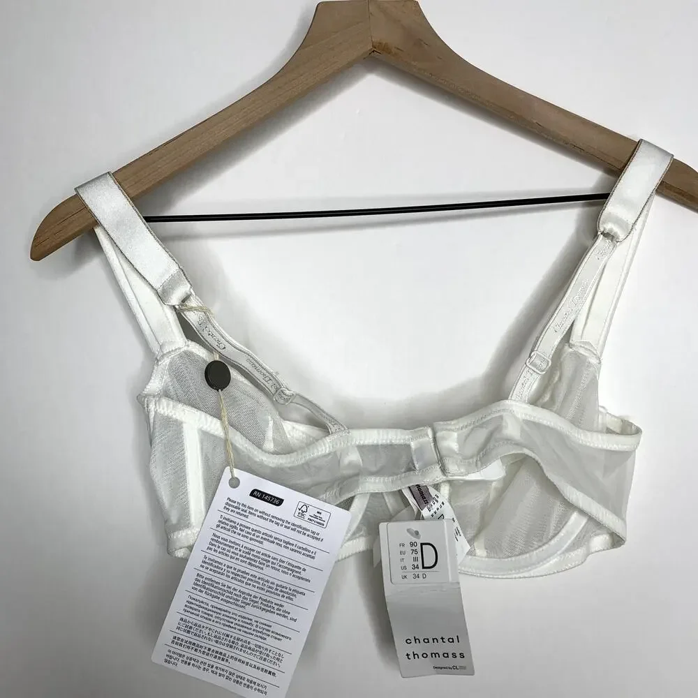 Chantal Thomass Audacieuse Balconette Bra | Lace Underwire Lingerie New 34D